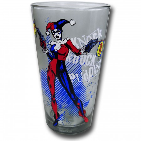 Joker and Harley 2pc Pint Glass Set