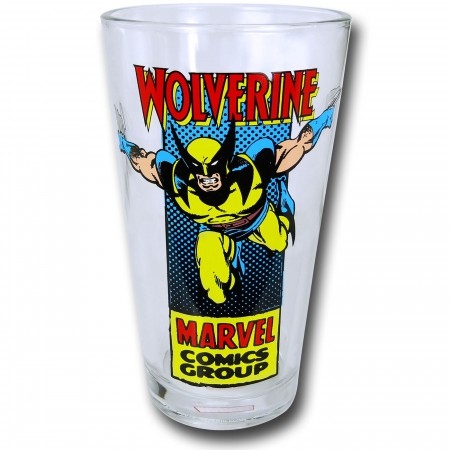 Spiderman & Wolverine Classic Pint Glass 2-Pack