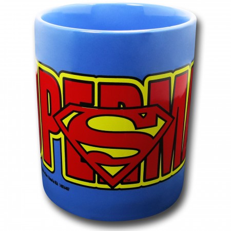 Superman Logo Wrap 12 oz Ceramic Mug