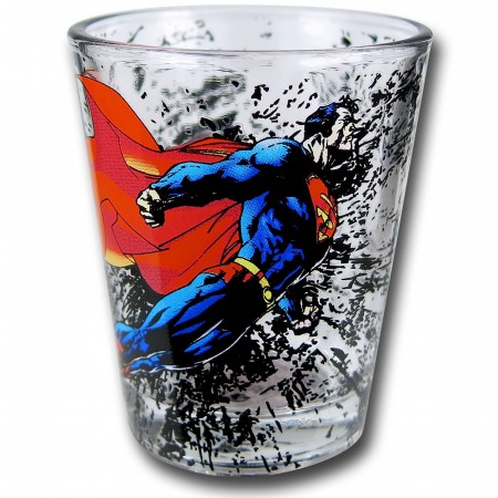 Superman Gets Dirty 4-Pack Shot Glass Set