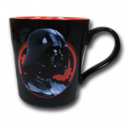 Star Wars Logo Rim Vader 12oz Ceramic Mug