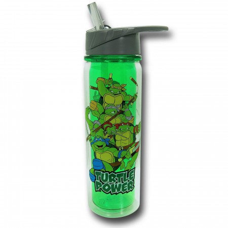 TMNT Flip-Top Double-Wall Water Bottle