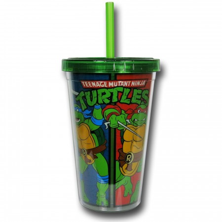 TMNT Color Panels 12oz Acrylic Travel Cup