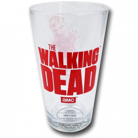 Walking Dead Zombie Pint Glass