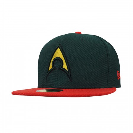 Aquaman Symbol Green 59Fifty Fitted Hat