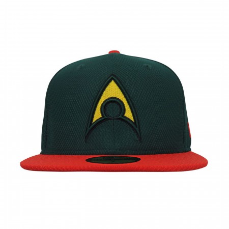 Aquaman Symbol Green 59Fifty Fitted Hat