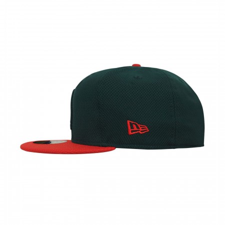 Aquaman Symbol Green 59Fifty Fitted Hat