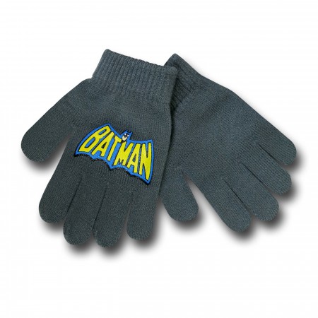 Batman Cowl Kids Peruvian Cap & Gloves
