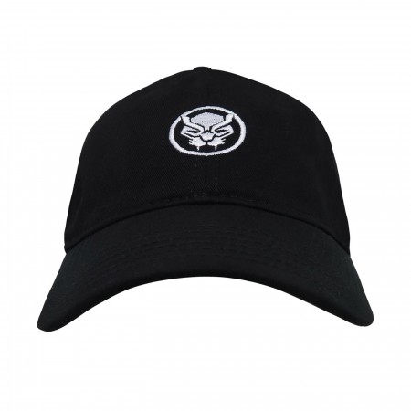 Black Panther Logo Adjustable Low Profile Hat
