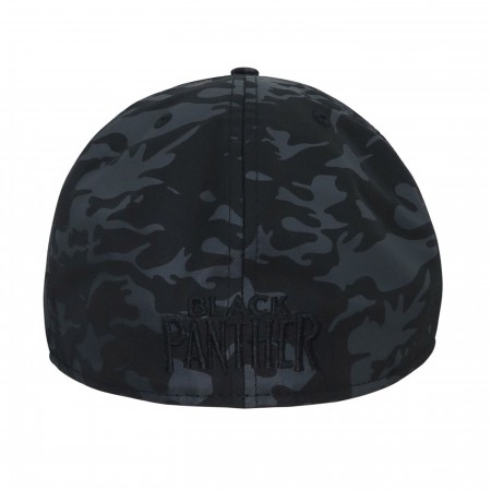 Black Panther Metal Badge with Camo 59Fifty Fitted Hat