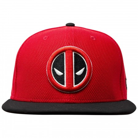 Deadpool Symbol Red & Black 59Fifty Fitted Hat