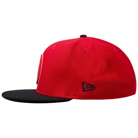 Deadpool Symbol Red & Black 59Fifty Fitted Hat