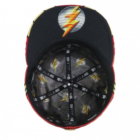 Flash Justice League Armor 59Fifty Fitted Hat