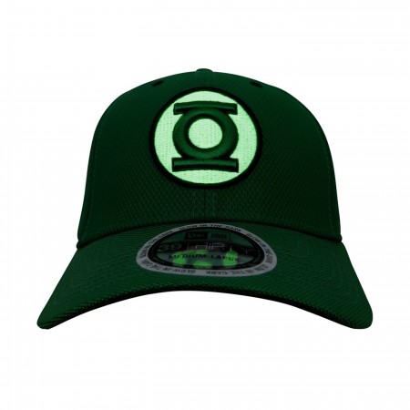 Green Lantern Symbol Glow Armor 39Thirty Fitted Hat