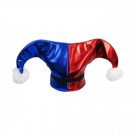 Harley Quinn Red and Blue Jester Hat