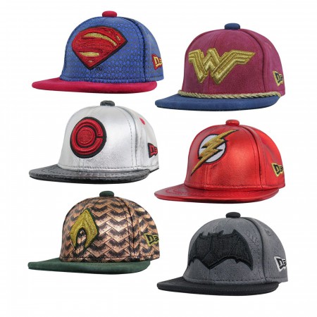 Justice League Movie Armor New Era Mini Hat Set of 6