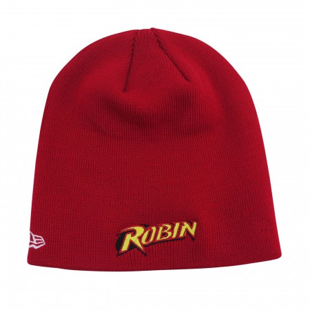 Robin Symbol Red New Era Beanie