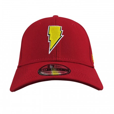 Shazam Captain Marvel Logo 39Thirty Fitted Hat