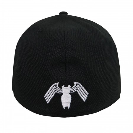 Spider-Man Black Suit Armor with Kraven Lining 39Thirty Fitted Hat