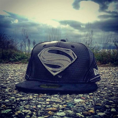 Superman Black Armor Justice League 59Fifty Fitted Hat