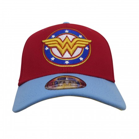 Wonder Woman Stars Logo 39Thirty Fitted Hat