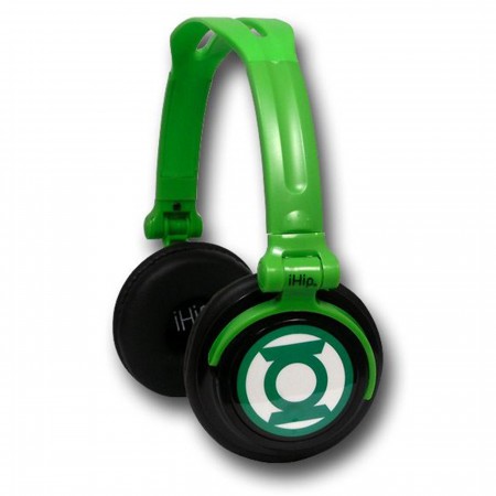 Green Lantern Symbol DJ Style Headphones