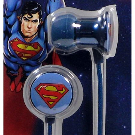 Superman Symbol Metal Earbuds