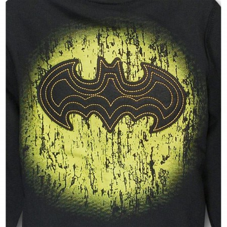 Batman Felt Symbol Kids Zip-Up Hoodie