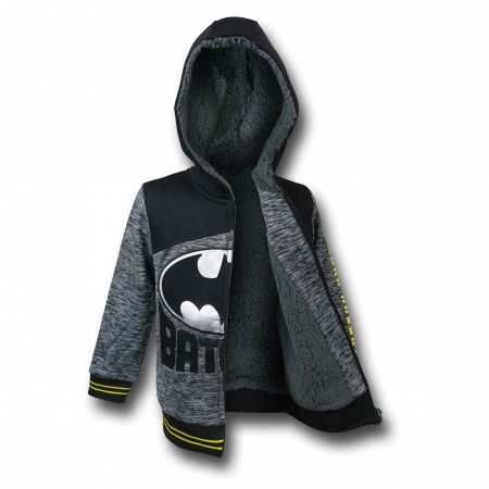 Batman Symbol Kids Sherpa Hoodie