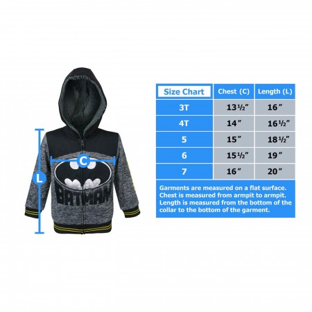 Batman Symbol Kids Sherpa Hoodie