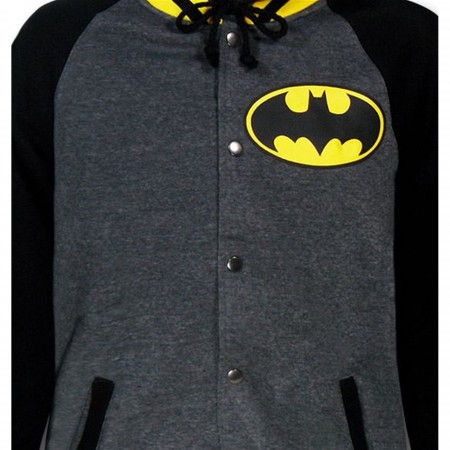 Batman Varsity Button-Up Hoodie