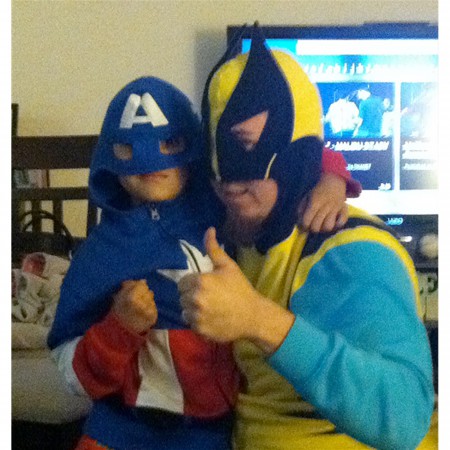 Captain America Kids Masked Costume Hoodie