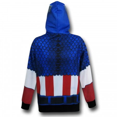 Captain America Lightweight Sublimated Costume Hoodie