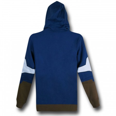 Captain America Suit-Up Costume Zip Hoodie