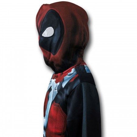 Deadpool Lightweight Sublimated Costume Zip Hoodie