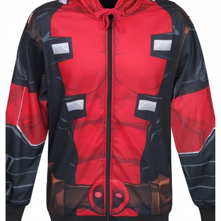 Deadpool Sublimated Men's Hoodie with Mask