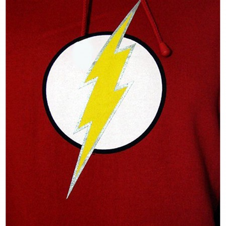 Flash Silver Outline Symbol Hoodie