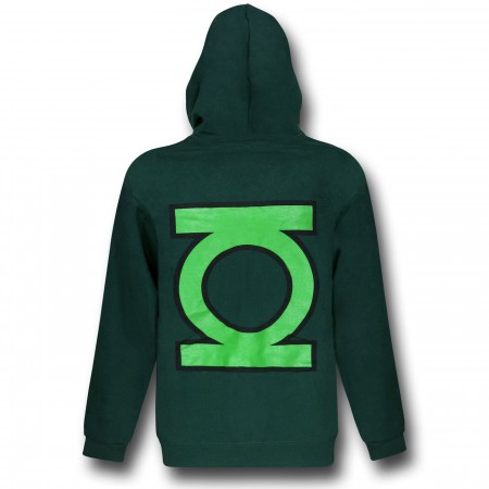 Green Lantern Big Symbol Back Zip-Up Hoodie