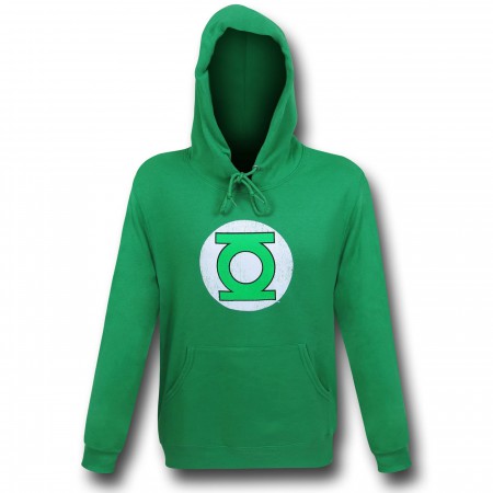 Green Lantern Distressed Symbol Hoodie