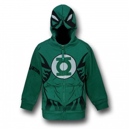 Green Lantern Kids Muscle Costume Hoodie