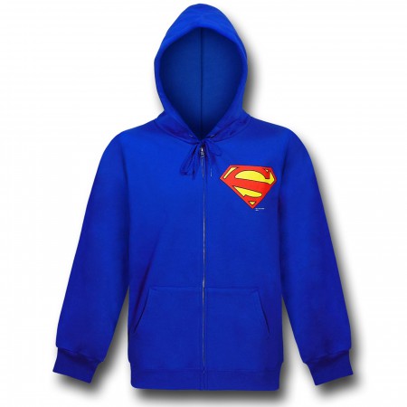 Superman 52.2 Symbol Blue Zip-Up Hoodie