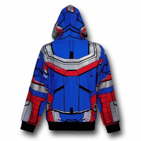 Iron Man 3 Iron Patriot Zip-Up Costume Hoodie