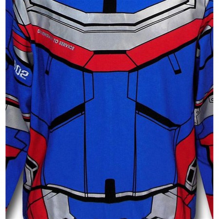 Iron Man 3 Iron Patriot Zip-Up Costume Hoodie