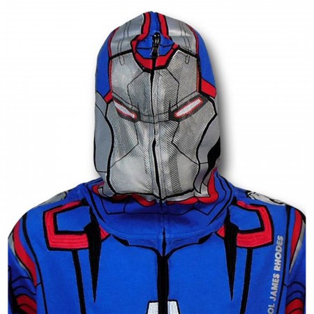 Iron Man 3 Iron Patriot Zip-Up Costume Hoodie