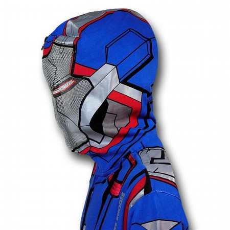 Iron Man 3 Iron Patriot Zip-Up Costume Hoodie