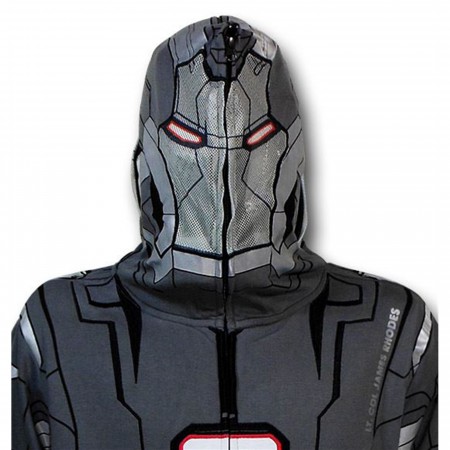Iron Man 3 War Machine Zip-Up Costume Hoodie