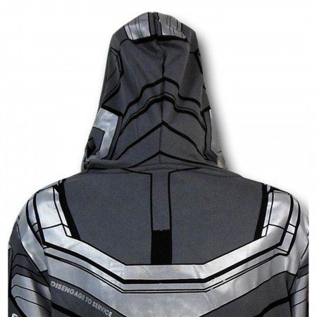 Iron Man 3 War Machine Zip-Up Costume Hoodie