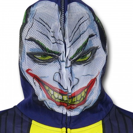 Joker Face Costume Zip-Up Hoodie