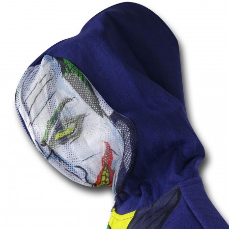 Joker Face Costume Zip-Up Hoodie