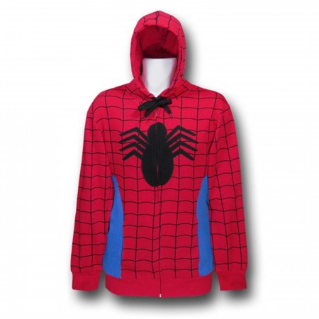 Spiderman Costume Zip Up Hoodie
